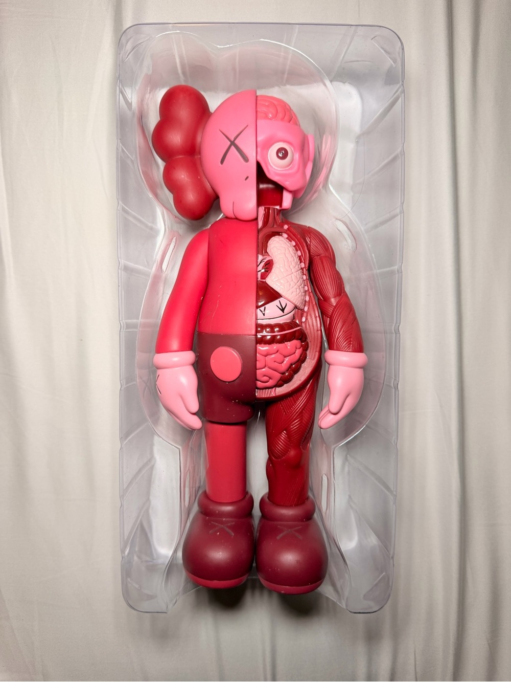 KAWS Companion Dissected Open Edition Limited Art Toy Figure Red/Pink Rare